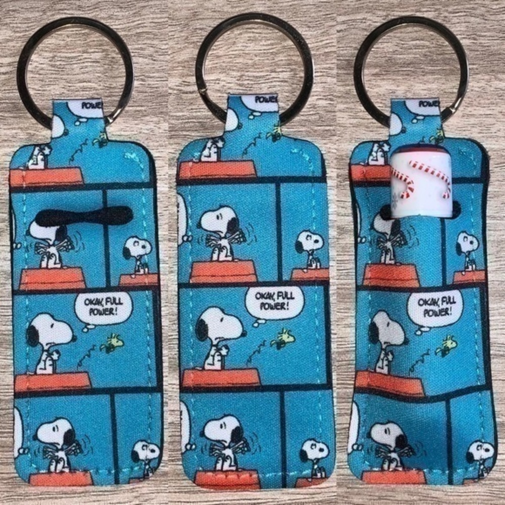 Peanuts Snoopy Woodchuck chapstick holder new